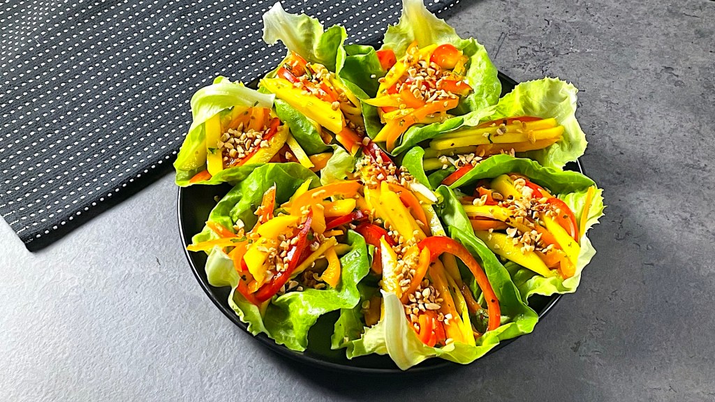 Mango Salad in Lettuce Wraps&nbsp;(video)