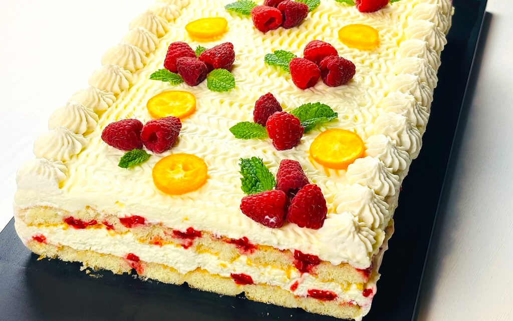 No-Bake Lemon Raspberry Layer&nbsp;Cake