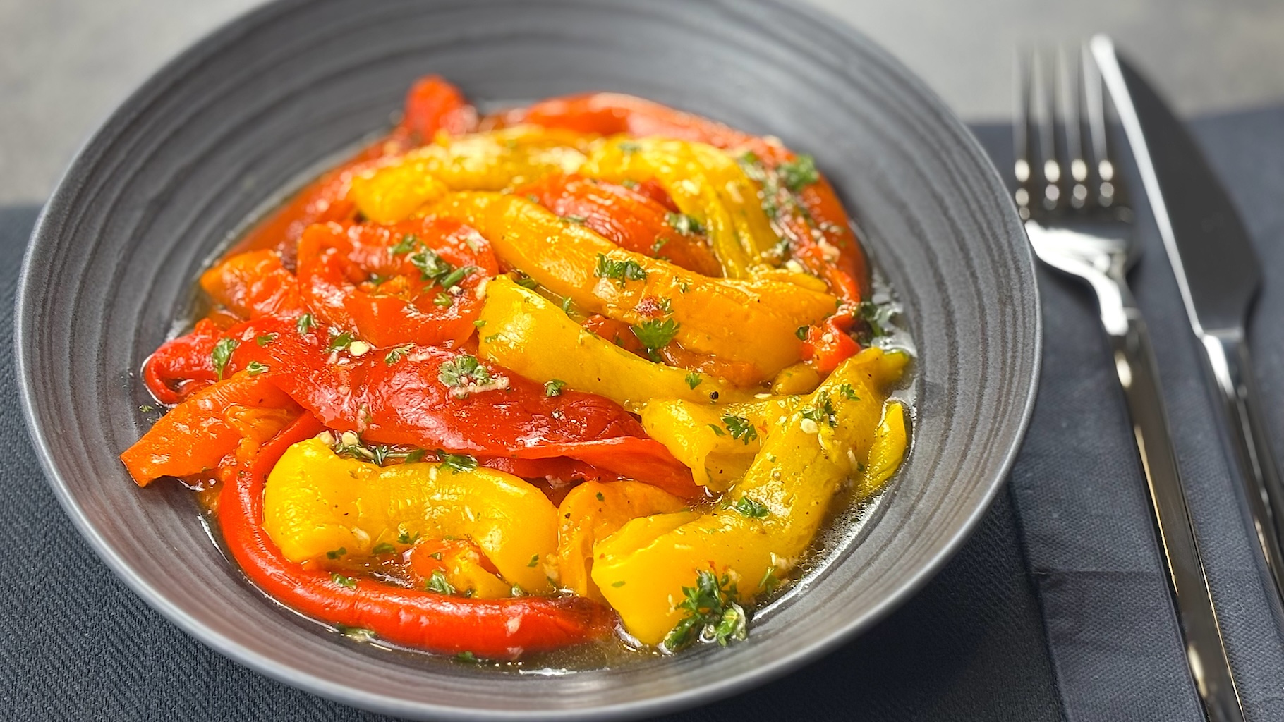 Roasted Sweet Pepper Salad 